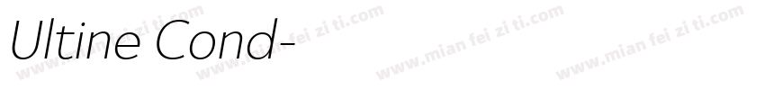 Ultine Cond字体转换